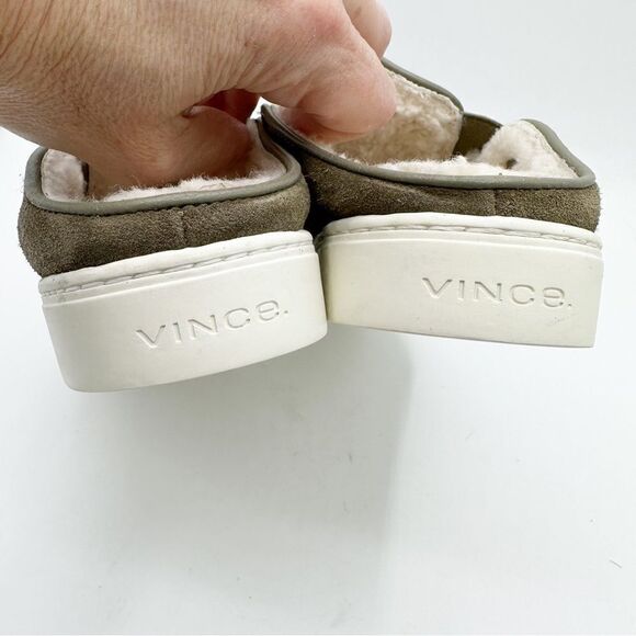 Vince Women’s Garvey 2 Genuine Shearling Lined Slip-On Sneaker Sz 6 - Picture 5 of 12
